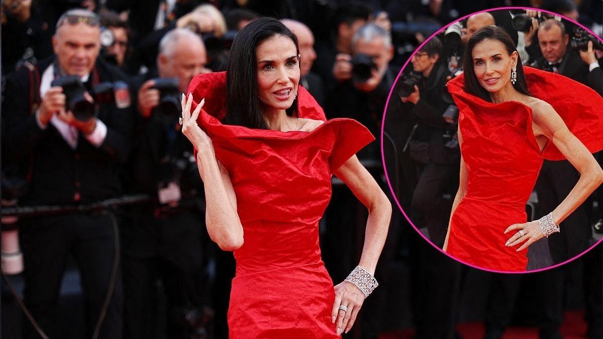 demi moore shockingly thin cannes red carpet pp