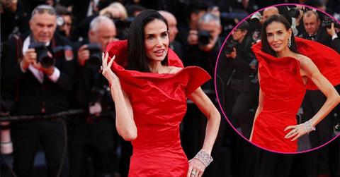 demi moore shockingly thin cannes red carpet pp