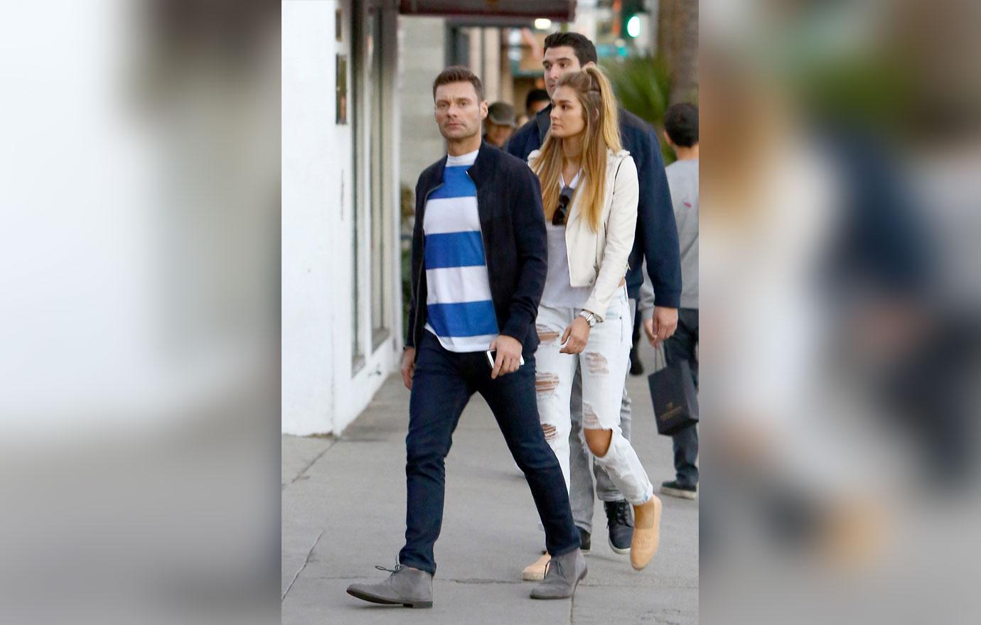 *EXCLUSIVE* Ryan Seacrest and Shayna Taylor hit the shops in Venice Beach