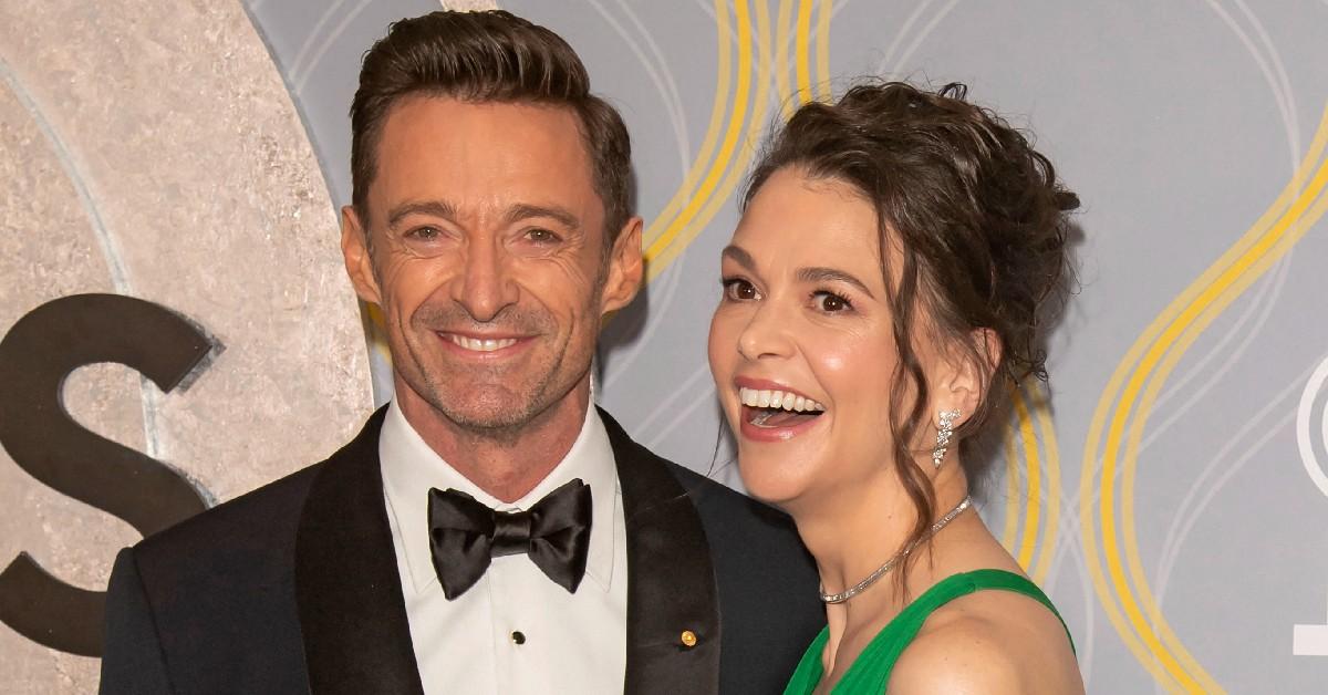 Photo of Hugh Jackman and Sutton Foster.