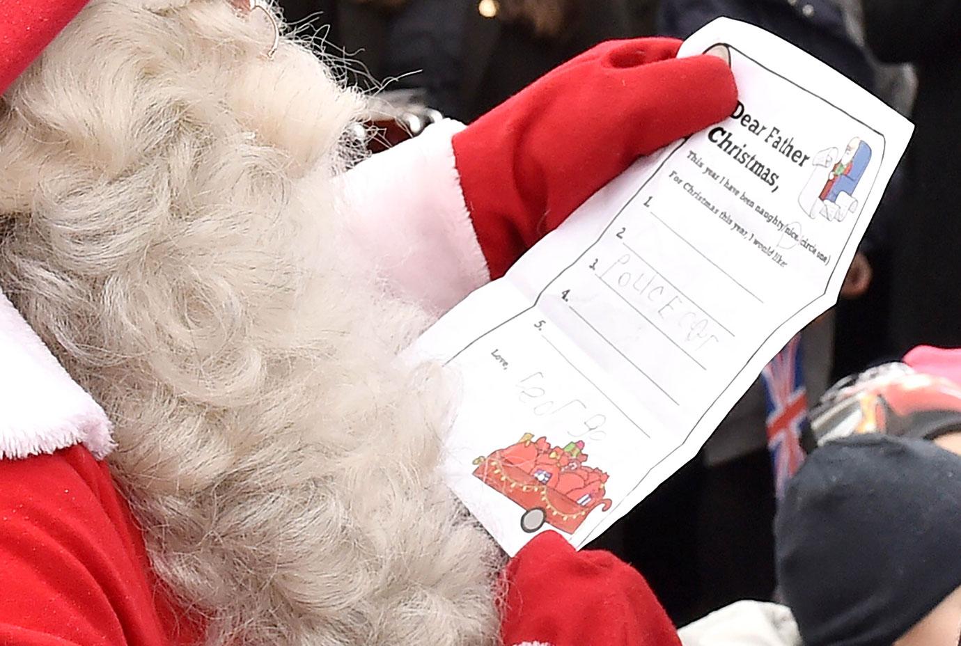 Prince William Meets Santa Adorable Prince George Christmas List