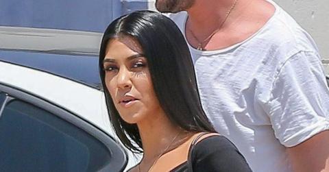 *EXCLUSIVE* Kourtney Kardashian rocks a tight see through top in LA