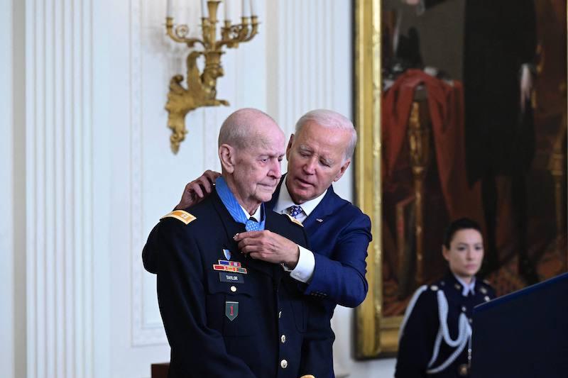 joe biden walking out ceremony