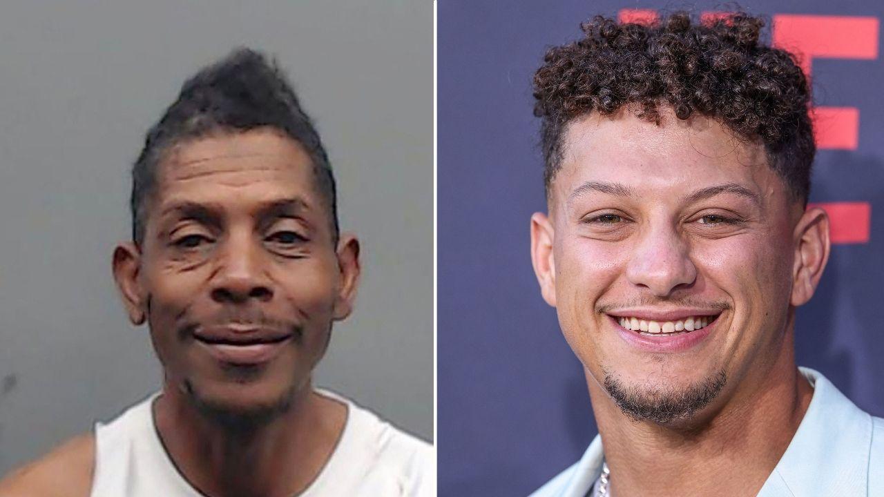 Split photo of Patrick Mahomes Sr. and Patrick Mahomes 