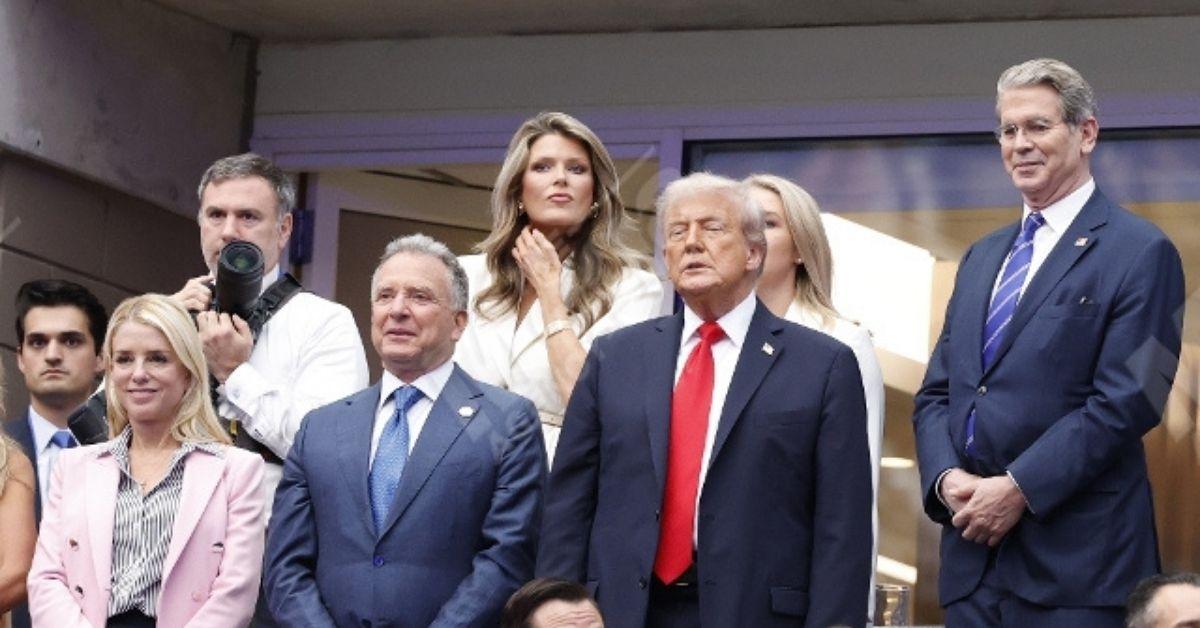 image of Fans booed Donald Trump when he appeared on the big screen at the U.S. Open.