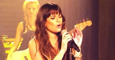 Lea michele louder cory monteith