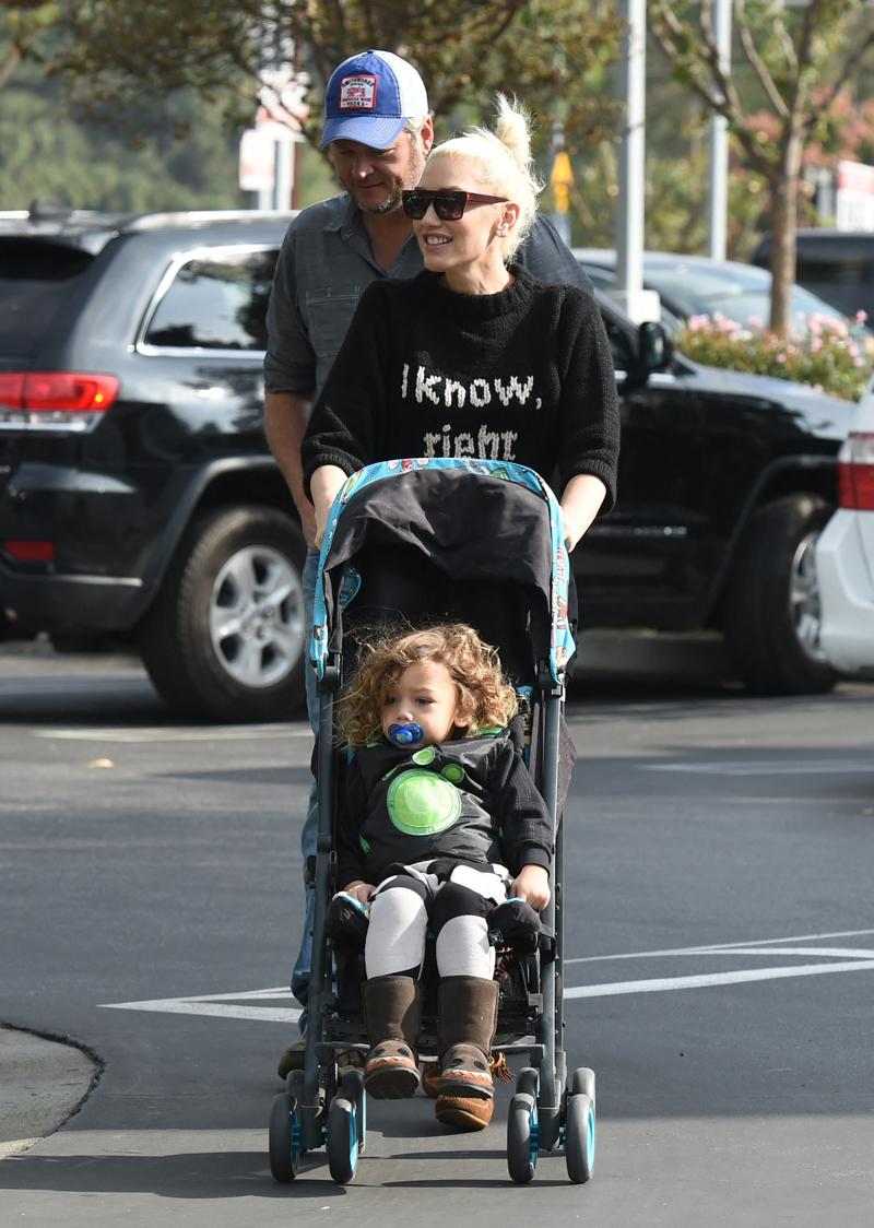 Gwen Stefani and Blake Sheldon with Apollo