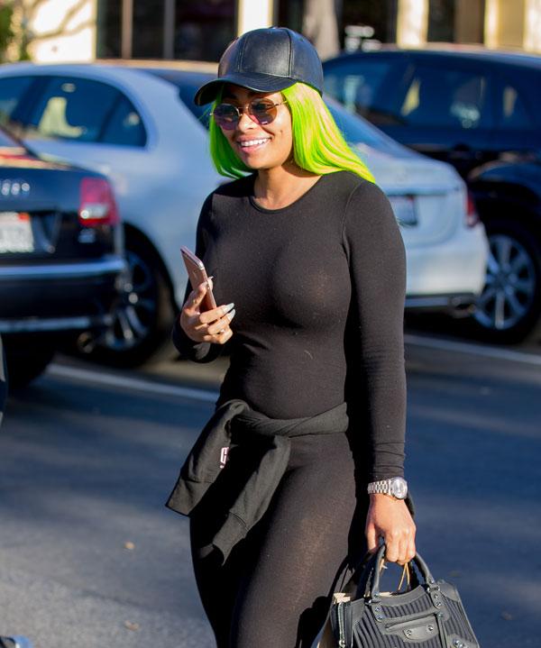 Blac chyna green hair