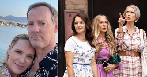 Photo of Kim Cattrall, Russell Thomas, Sarah Jessica Parker, Kristin Davis and Cynthia Nixon