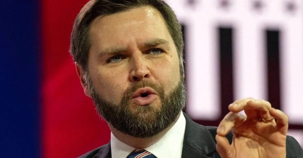 image of J.D. Vance has been accused of wearing eyeliner.