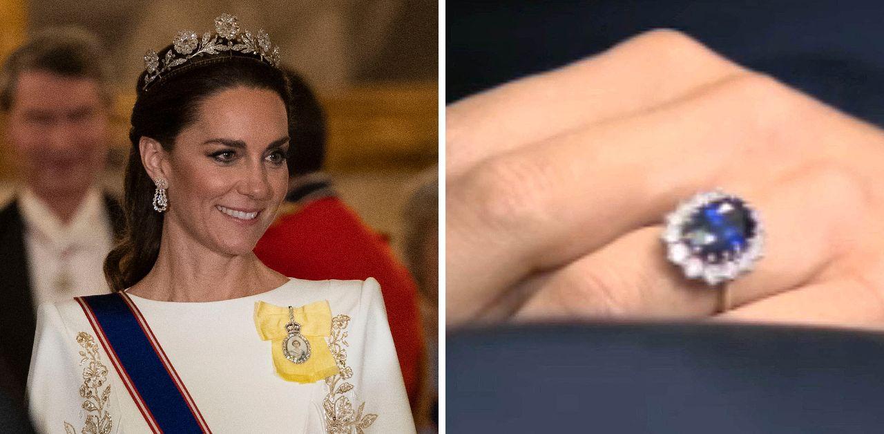 kate middleton replaced sapphire engagement ring resemble commitment prince william