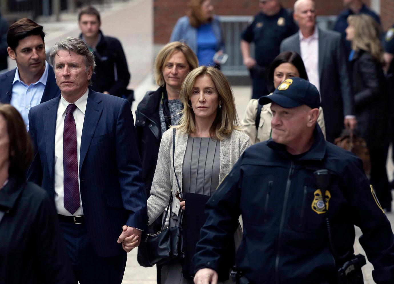 Felicity Huffman At Court Prison College Admissions Case Sentencing