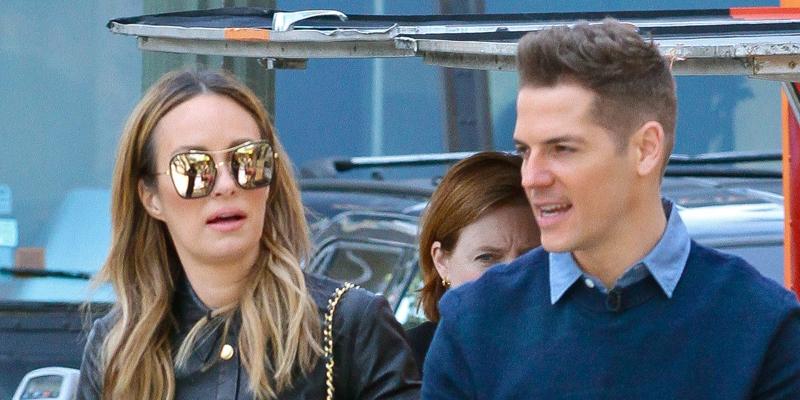 *EXCLUSIVE* Catt Sadler and Jason Kennedy break for lunch off a food truck