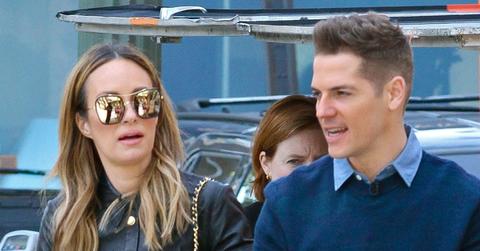 *EXCLUSIVE* Catt Sadler and Jason Kennedy break for lunch off a food truck