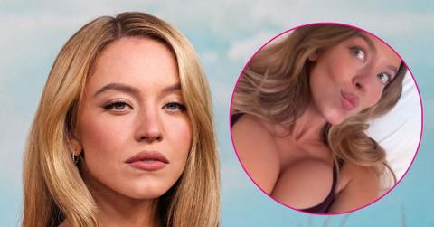 sydney sweeney lingerie bed photos