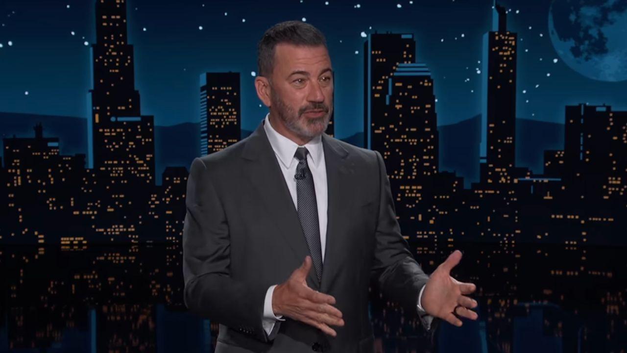 Image of Jimmy Kimmel referenced concerns from technology researchers about the potential dangers of advanced AI.