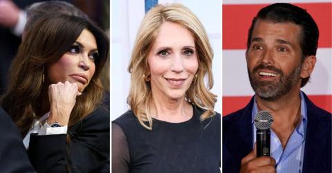 Photo of Kimberly Guilfoyle, Dana Bash and Donald Trump Jr.