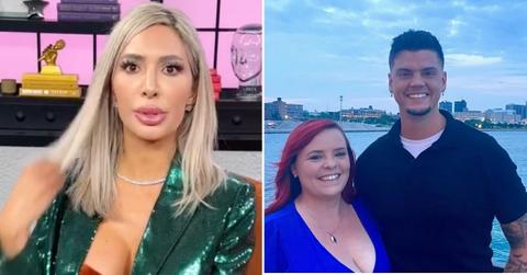 Composite photo of Farrah Abraham, Catelynn Lowell and Tyler Baltierra