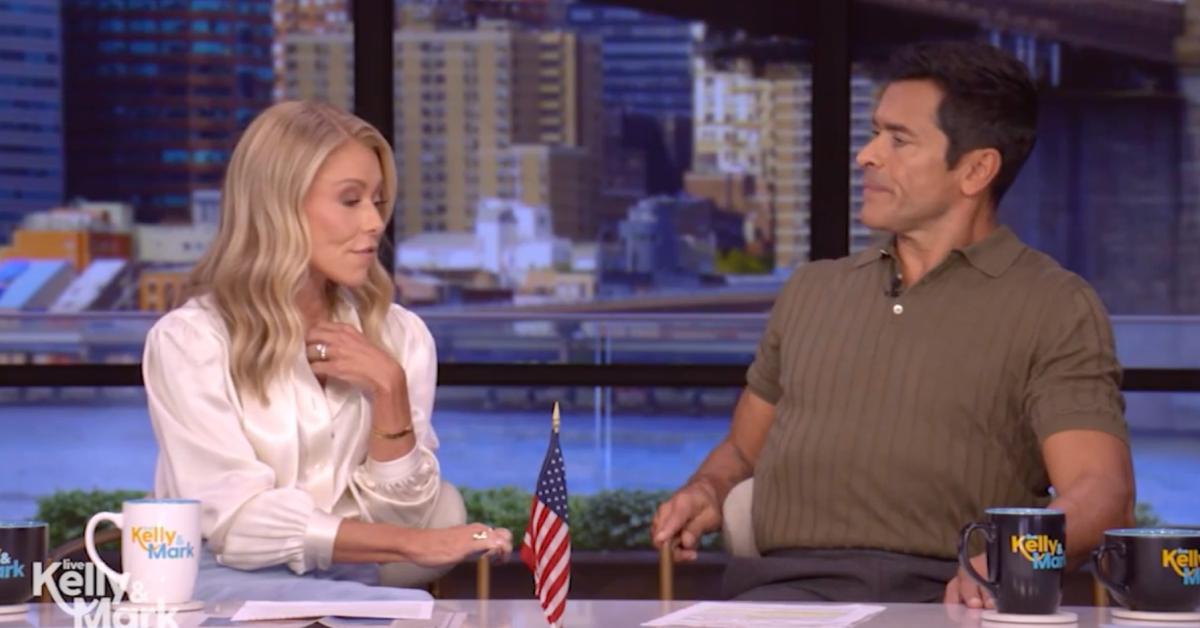 Image of Kelly Ripa teased Mark Consuelos for 'interrupting' her 'alone time.'