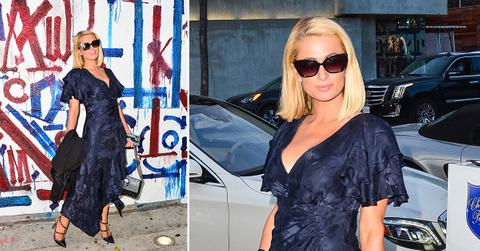 paris hilton outside craigs restaurant