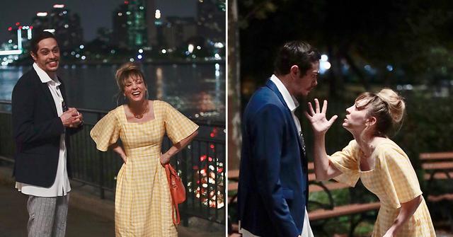 pete davidson and kaley cuoco filming meet cute