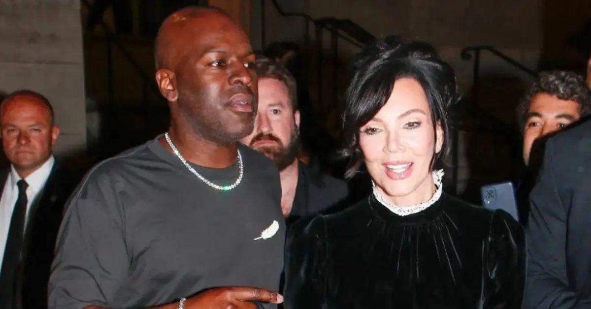 Photo of Corey Gamble and Kris Jenner reportedly met on a party thrown by Kanye West.