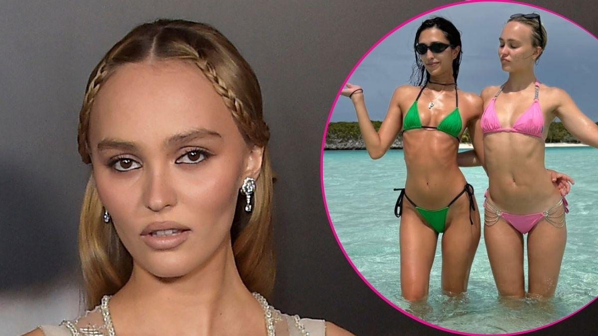 split image of Lily-Rose Depp/ Lily-Rose Depp and Amelia Kring