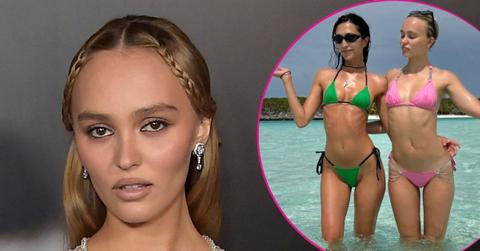 split image of Lily-Rose Depp/ Lily-Rose Depp and Amelia Kring