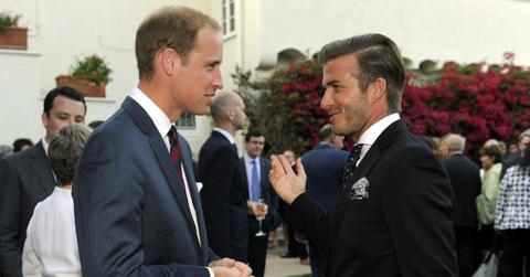 david beckham prince william remain friends after prince harry feud