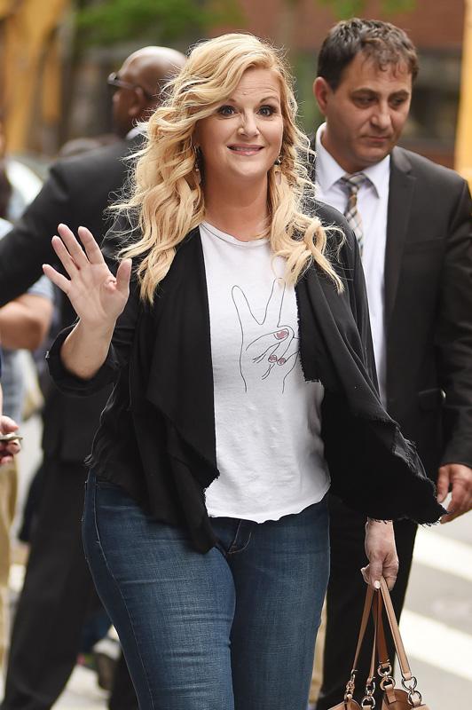 Trisha Yearwood departs after an appearance at AOL Build