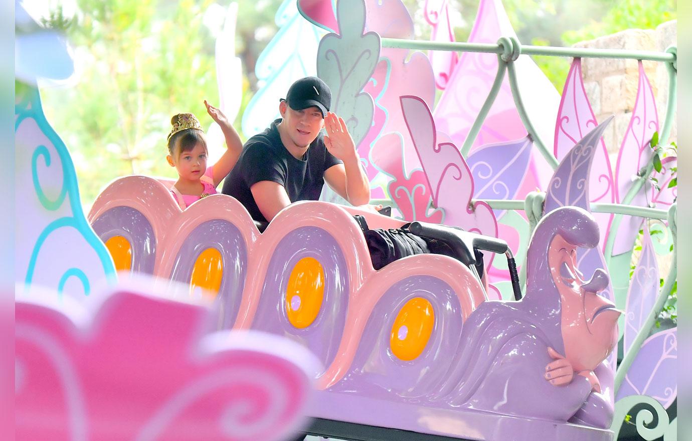 EXCLUSIVE: Channing Tatum has a day out with his daughter Everly at the happiest place on earth, Disneyland