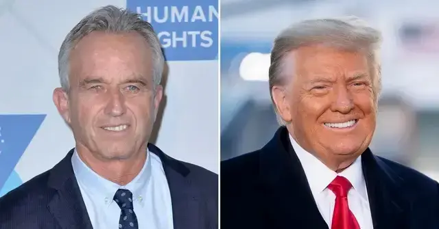 Split photo of Robert F. Kennedy Jr. and Donald Trump.