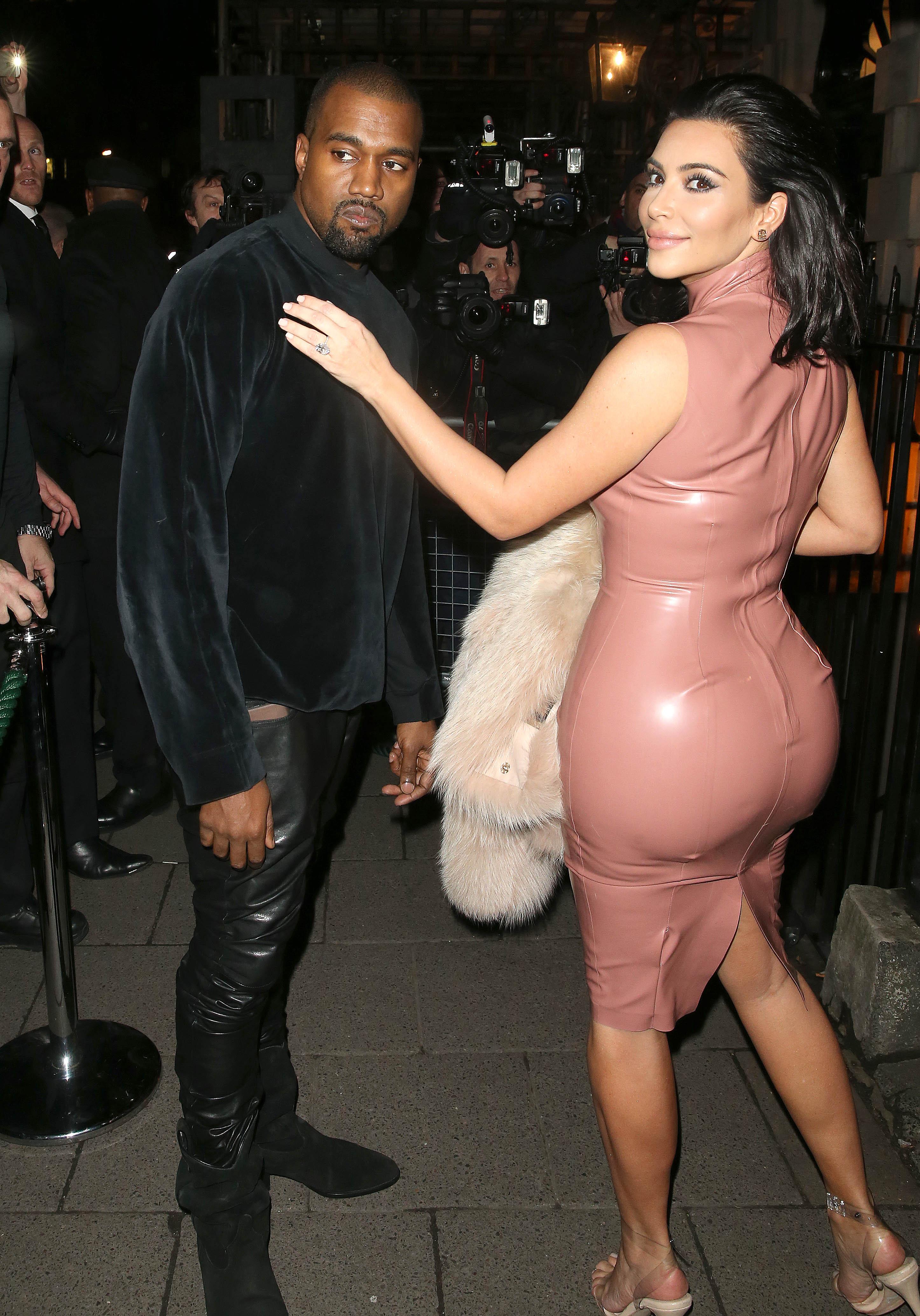 Kim Kardashian &amp; Kayne West At Madonna&#8217;s Party &amp; Mr Chows Restaurant