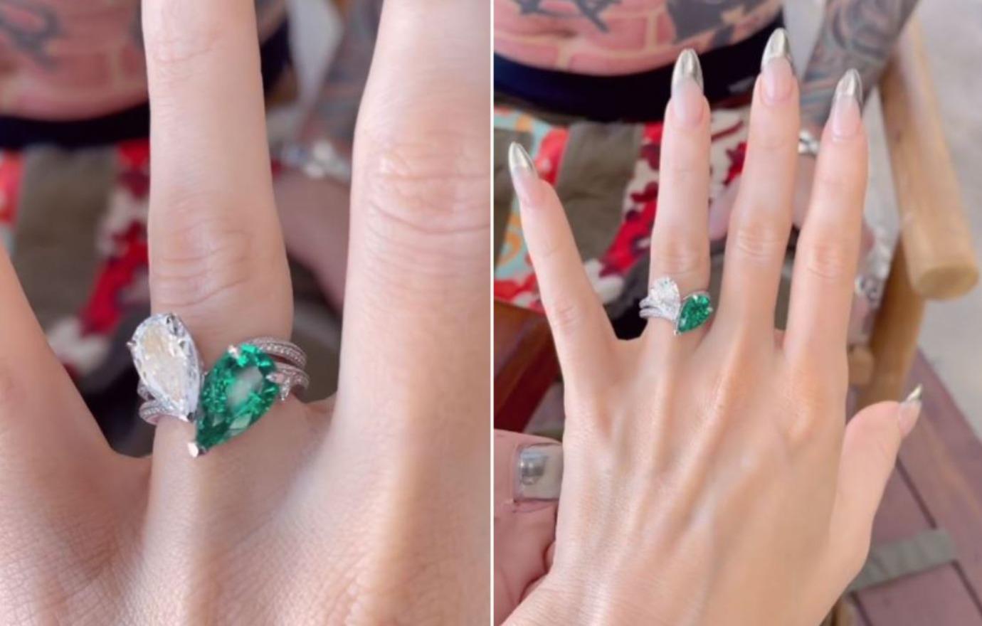 megan fox machine gun kelly engaged actress proposal video