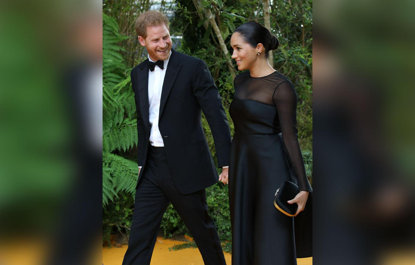 harry and meghan lion king premiere