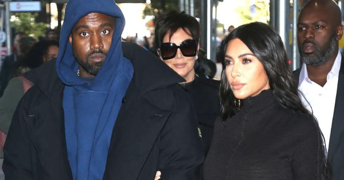 image of A source said that Kim Kardashian finds co-parenting with Kanye West 'tough.'