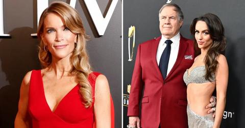 Photo of Megyn Kelly and a picture of Bill Belichick with Jordon Hudson.