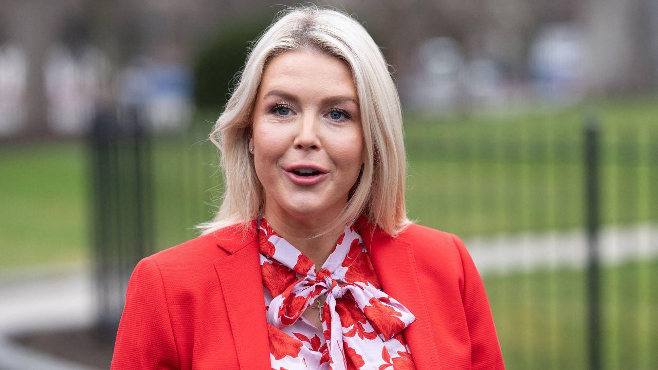 image of Karoline Leavitt exchanged playful comments with Brittany Danielle after the makeup artist joked about her own appearance in their photo.