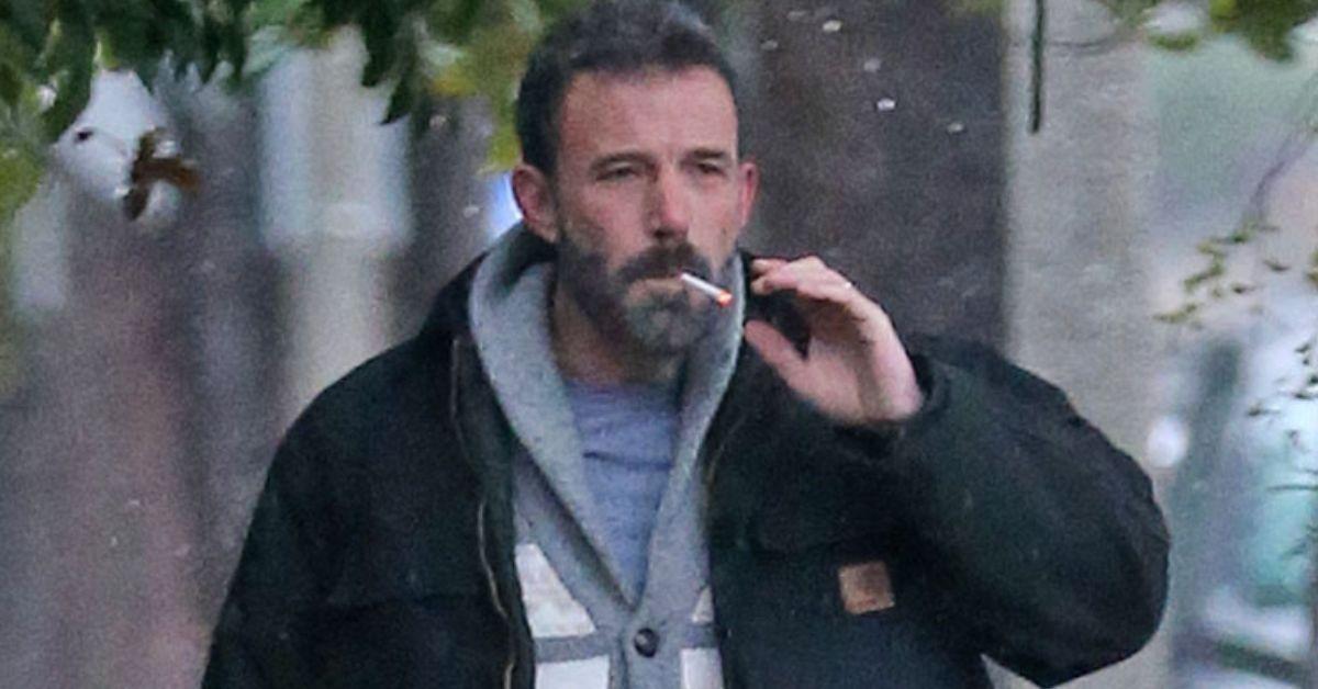 photo of ben affleck smoking 