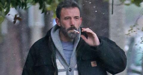 photo of ben affleck smoking