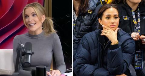 Split photo of Megyn Kelly and Meghan Markle