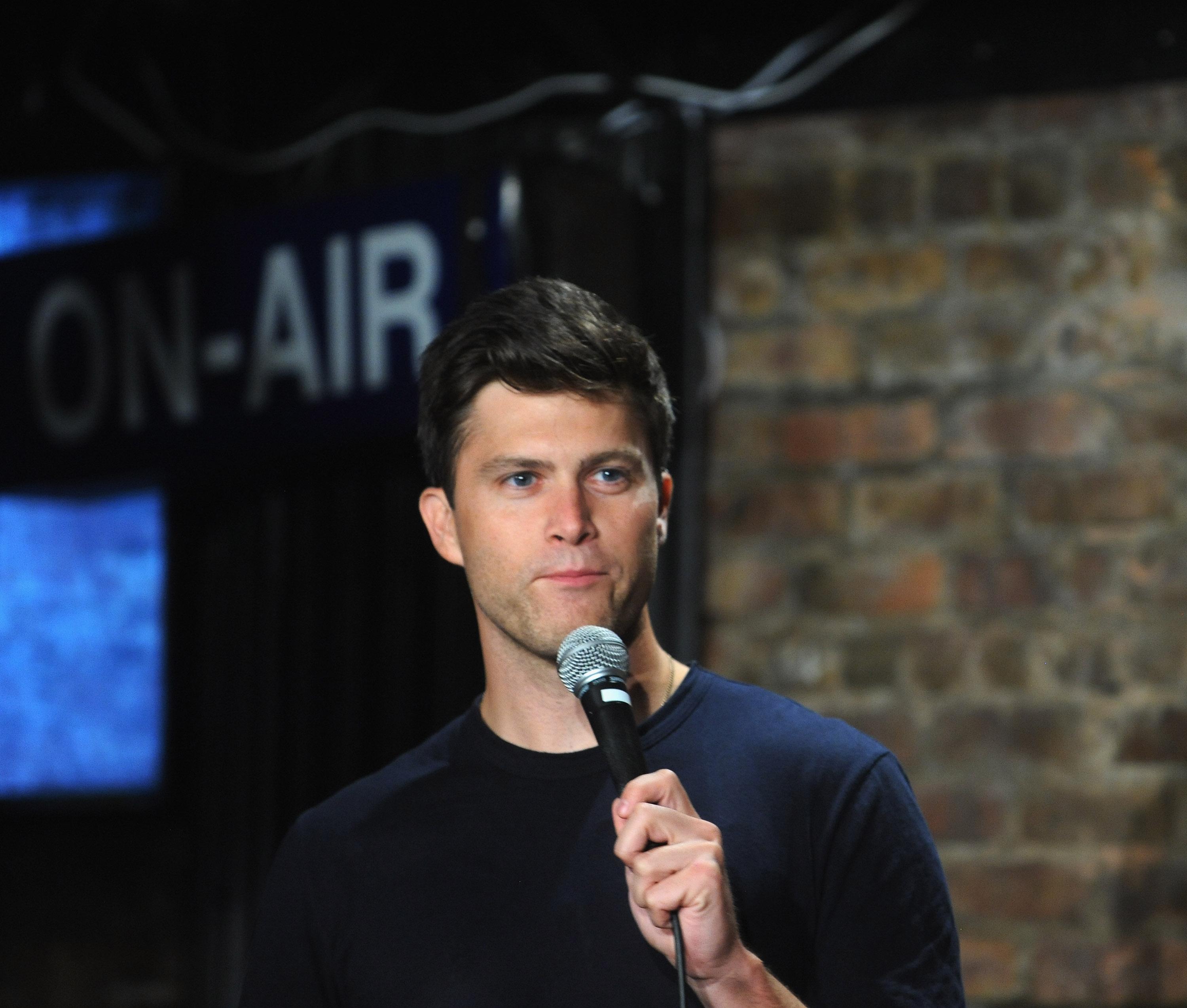 Colin Jost Performs At The Stress Factory Comedy Club