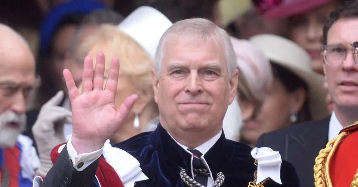 creepy prince andrew caught staring woman chest old photo