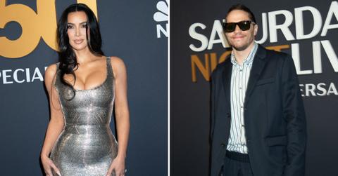 Composite photo of Kim Kardashian and Pete Davidson