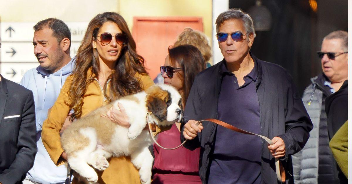 Photo of George Clooney and Amal Clooney