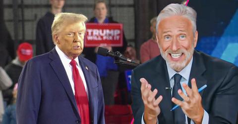 Composite photo of Donald Trump and Jon Stewart