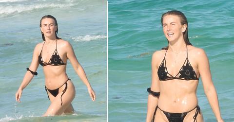 julianne hough hits the beach in bikini in tulum mexico