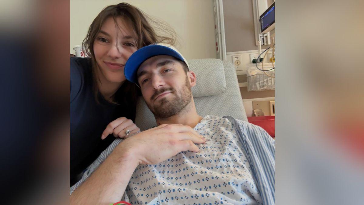 Image of Daniel Neeson called his fiancée, Natalie Ackerman, his 'rock.'