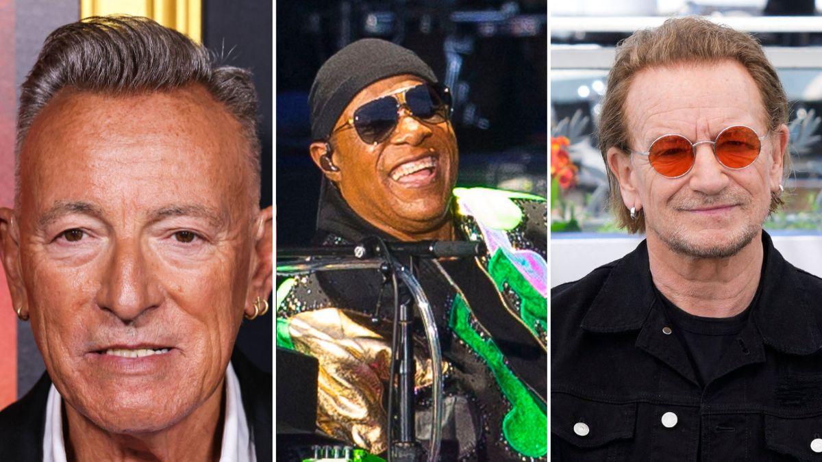 Image of Bruce Springsteen, Stevie Wonder and Bono will join the celebration.