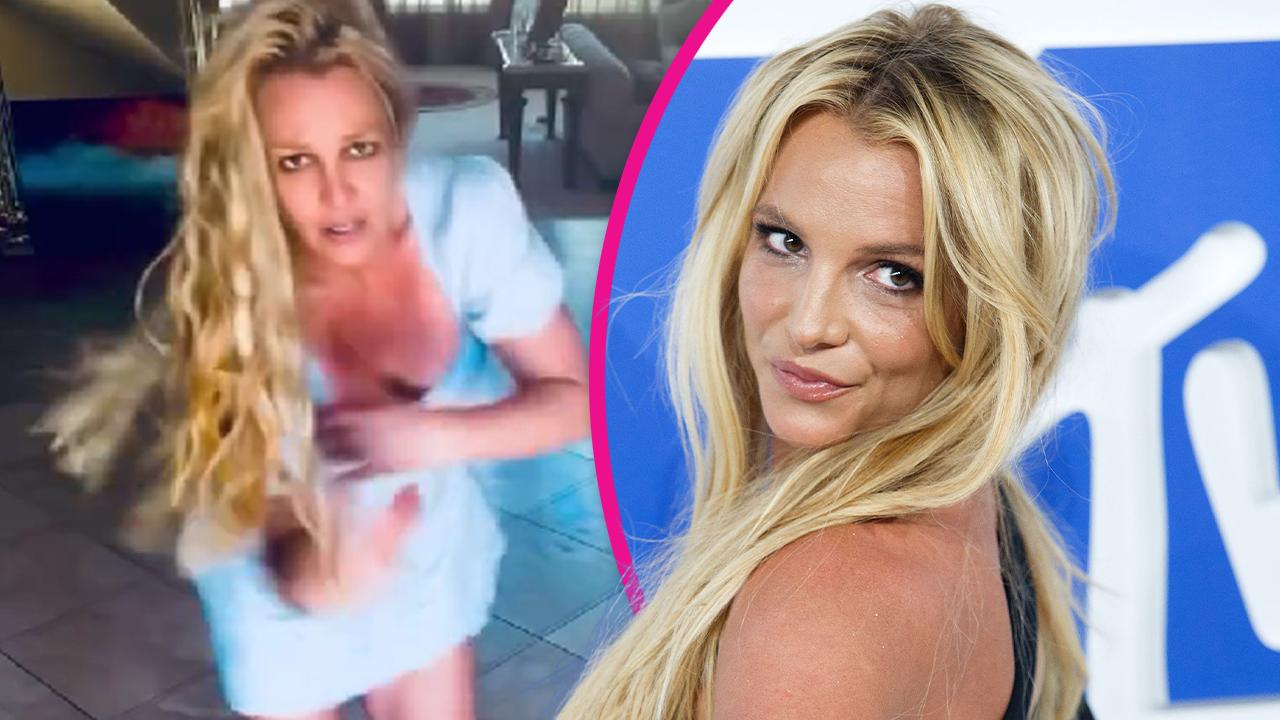 Image of Britney Spears shared another strange dance video to her Instagram recently. 